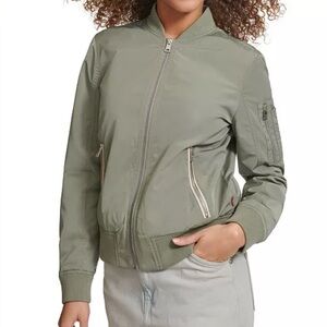 Levi's Olive Green Bomber Jacket for Women